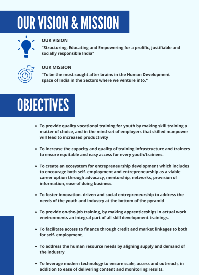 Smile Skills focus sectors page